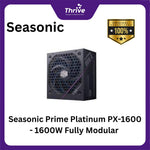 Load image into Gallery viewer, Seasonic Prime Platinum PX-1600 - 1600W Fully Modular - 80+ Platinum Certified - 12 Years Warranty Replacement