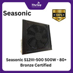 Load image into Gallery viewer, Seasonic S12III-500 500W - 80+ Bronze Certified - 5 Years - Retail Box (NO OEM)