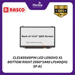 Load image into Gallery viewer, CLE140S40PIN LED LENOVO X1 BOTTOM RIGHT 2560*1440 LP140QH1 SP A1