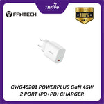 Load image into Gallery viewer, CWG45201 POWERPLUS GaN 45W 2 PORT (PD+PD) CHARGER