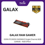 Load image into Gallery viewer, GALAX RAM GAMER DDR4 PC19200 2400MHZ Single Channel 8GB (1X8GB) - RGB Effect