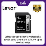 Load image into Gallery viewer, LSD1066001T-BNNNG Professional 1066x SDXC UHS-I, U3, V30, RW up to 160/120 MB/s.