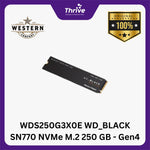 Load image into Gallery viewer, WDS250G3X0E WD_BLACK SN770 NVMe M.2 250 GB - Gen4