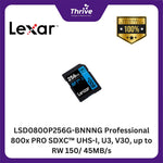 Load image into Gallery viewer, LSD0800P256G-BNNNG Professional 800x PRO SDXC™ UHS-I, U3, V30, up to RW 150/ 45MB/s.