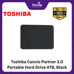 Load image into Gallery viewer, Toshiba Canvio Partner 3.0 Portable Hard Drive 4TB, Black