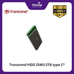 Load image into Gallery viewer, Transcend HDD 25M3 2TB type C*