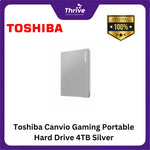 Load image into Gallery viewer, Toshiba Canvio Gaming Portable Hard Drive 4TB Silver