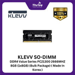 Load image into Gallery viewer, KLEVV SO-DIMM DDR4 Value Series PC21300 2666MHZ 8GB (1x8GB) (Bulk Package) ( Made In Korea )