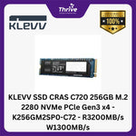 Load image into Gallery viewer, KLEVV SSD CRAS C720 256GB M.2 2280 NVMe PCle Gen3 x4 - K256GM2SP0-C72 - R3200MB/s W1300MB/s