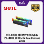 Load image into Gallery viewer, GEIL DDR5 ORION V RGB White PC44800 5600MHz Dual Channel 32GB (2x16GB) - GAVSW532GB5600C38ADC (Intel XMP & AMD EXPO Ready) Support AMD & INTEL