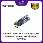 Load image into Gallery viewer, MK890V2 ATOM 96 V2 Mechanical 96% Keyboard Hotswap 3 pin Sky Blue / Navy Blue