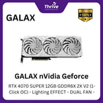 Load image into Gallery viewer, GALAX nVidia GeForce RTX 4070 SUPER 12GB GDDR6X 2X V2 (1-Click OC) - Lighting EFFECT - DUAL FAN -