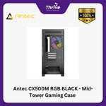 Load image into Gallery viewer, Antec CX500M RGB BLACK - Mid-Tower Gaming Case - 4mm Tempered Glass Side Panel - Type-C 3.2 Gen 2 Ready - Free 2Pcs 120mm RGB Fans Reverse + 1Pcs 120mm RGB Fans