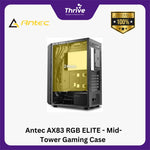 Load image into Gallery viewer, Antec AX83 RGB ELITE - Mid-Tower Gaming Case - Mesh & Geometric Shape Front Panel Design - Tempered Glass Side Panel - FREE 3PCS 120mm RGB Fans + 1PCS 120mm RGB Fans