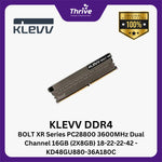 Load image into Gallery viewer, KLEVV DDR4 BOLT XR Series PC28800 3600MHz Dual Channel 16GB (2X8GB) 18-22-22-42 - KD48GU880-36A180C