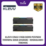 Load image into Gallery viewer, KLEVV CRAS V RGB DDR5 PC57600 7200MHz 32GB (2X16GB) - KD5AGUA80-72B340G