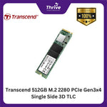 Load image into Gallery viewer, Transcend 512GB M.2 2280 PCIe Gen3x4 Single Side 3D TLC
