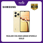 Load image into Gallery viewer, REALME C61 8GB 128GB SPARKLE GOLD
