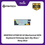 Load image into Gallery viewer, MK874V2 ATOM 63 V2 Mechanical 60% Keyboard Hotswap 3pin Sky Blue