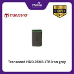 Load image into Gallery viewer, Transcend HDD 25M3 1TB iron grey