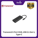Load image into Gallery viewer, Transcend 4-Port HUB, USB 3.1 Gen 1, Type-C