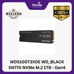 Load image into Gallery viewer, WDS100T3X0E WD_BLACK SN770 NVMe M.2 1TB - Gen4