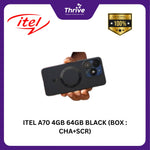 Load image into Gallery viewer, ITEL A70 4GB 64GB BLACK (BOX : CHA+SCR)