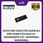 Load image into Gallery viewer, KLEVV SSD CRAS C720 512GB M.2 2280 NVMe PCle Gen3 x4 - K512GM2SP0-C72 - R3400MB/s W2400MB/s
