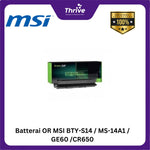 Load image into Gallery viewer, Batterai Batterai OR MSI BTY-S14 / MS-14A1 / GE60 /CR650