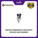 Load image into Gallery viewer, PME301 POWERMOVE 30W 2PORT (PD+QC) CAR CHARGER