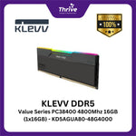 Load image into Gallery viewer, KLEVV DDR5 Value Series PC38400 4800Mhz 16GB (1x16GB) - KD5AGUA80-48G4000