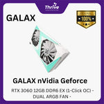 Load image into Gallery viewer, GALAX nVidia Geforce RTX 3060 12GB DDR6 EX (1-Click OC) - DUAL ARGB FAN -