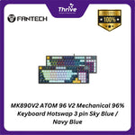 Load image into Gallery viewer, MK890V2 ATOM 96 V2 Mechanical 96% Keyboard Hotswap 3 pin Sky Blue / Navy Blue