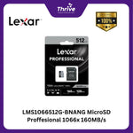 Load image into Gallery viewer, LMS1066512G-BNANG MicroSD Proffesional 1066x 160MB/s