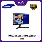Load image into Gallery viewer, SAMSUNG ESSENTIAL S31C 24 FHD 16:9 FLAT IPS 72% NTSC 75HZ 1Y PART + 3Y SERVICE