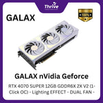Load image into Gallery viewer, GALAX nVidia GeForce RTX 4070 SUPER 12GB GDDR6X 2X V2 (1-Click OC) - Lighting EFFECT - DUAL FAN -