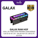 Load image into Gallery viewer, GALAX RAM HOF (HALL OF FAME) DDR4 4800MHz 16GB (8GBx2) C18-22-22-42 1.5V - GALAX HOF OC LAB ELITE EDITION