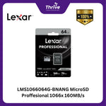 Load image into Gallery viewer, LMS1066064G-BNANG MicroSD Proffesional 1066x 160MB/s