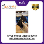 Load image into Gallery viewer, APPLE IPHONE 12 128GB BLACK GRS RSMI INDONESIA TAM