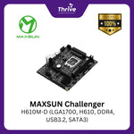 Load image into Gallery viewer, MAXSUN Challenger H610M-D (LGA1700, H610, DDR4, USB3.2, SATA3)