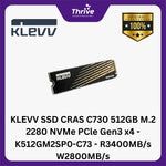 Load image into Gallery viewer, KLEVV SSD CRAS C730 512GB M.2 2280 NVMe PCle Gen3 x4 - K512GM2SP0-C73 - R3400MB/s W2800MB/s