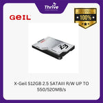 Load image into Gallery viewer, X-Geil 512GB 2.5 SATAIII R/W UP TO 550/520MB/s