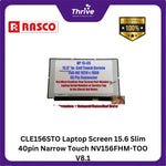 Load image into Gallery viewer, CLE156STO Laptop Screen 15.6 Slim 40pin Narrow Touch NV156FHM-TOO V8.1