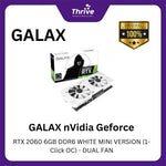 Load image into Gallery viewer, GALAX nVidia Geforce RTX 2060 6GB DDR6 WHITE MINI VERSION (1-Click OC) - DUAL FAN