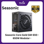 Load image into Gallery viewer, Seasonic Core Gold GM-650 - 650W Modular - 80+ Gold Certified - 7 Years Warranty Replacement