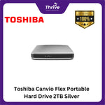 Load image into Gallery viewer, Toshiba Canvio Flex Portable Hard Drive 2TB Silver