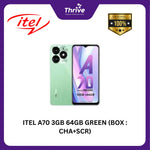 Load image into Gallery viewer, ITEL A70 3GB 64GB GREEN (BOX : CHA+SCR)