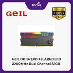 Load image into Gallery viewer, GEIL DDR4 EVO X II ARGB LED 3200MHz Dual Channel 32GB (2x16GB) GAEXSY432GB3200C16BDC - Cableless RGB Illumination Design (Support AMD & INTEL)