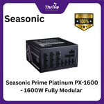 Load image into Gallery viewer, Seasonic Prime Platinum PX-1600 - 1600W Fully Modular - 80+ Platinum Certified - 12 Years Warranty Replacement