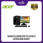 Load image into Gallery viewer, ACER PC DESKTOP TC 1770 I7 13700 8GB 512GB W11+OHS +LED 21.5
